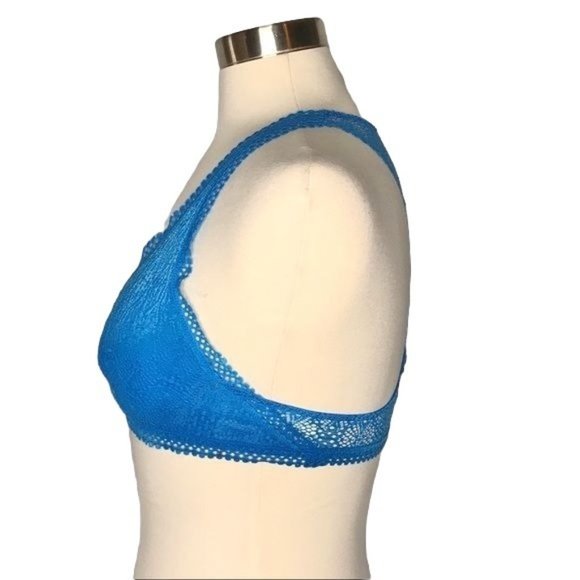 Victoria’s Secret M lace bra letter blue - Picture 5 of 7